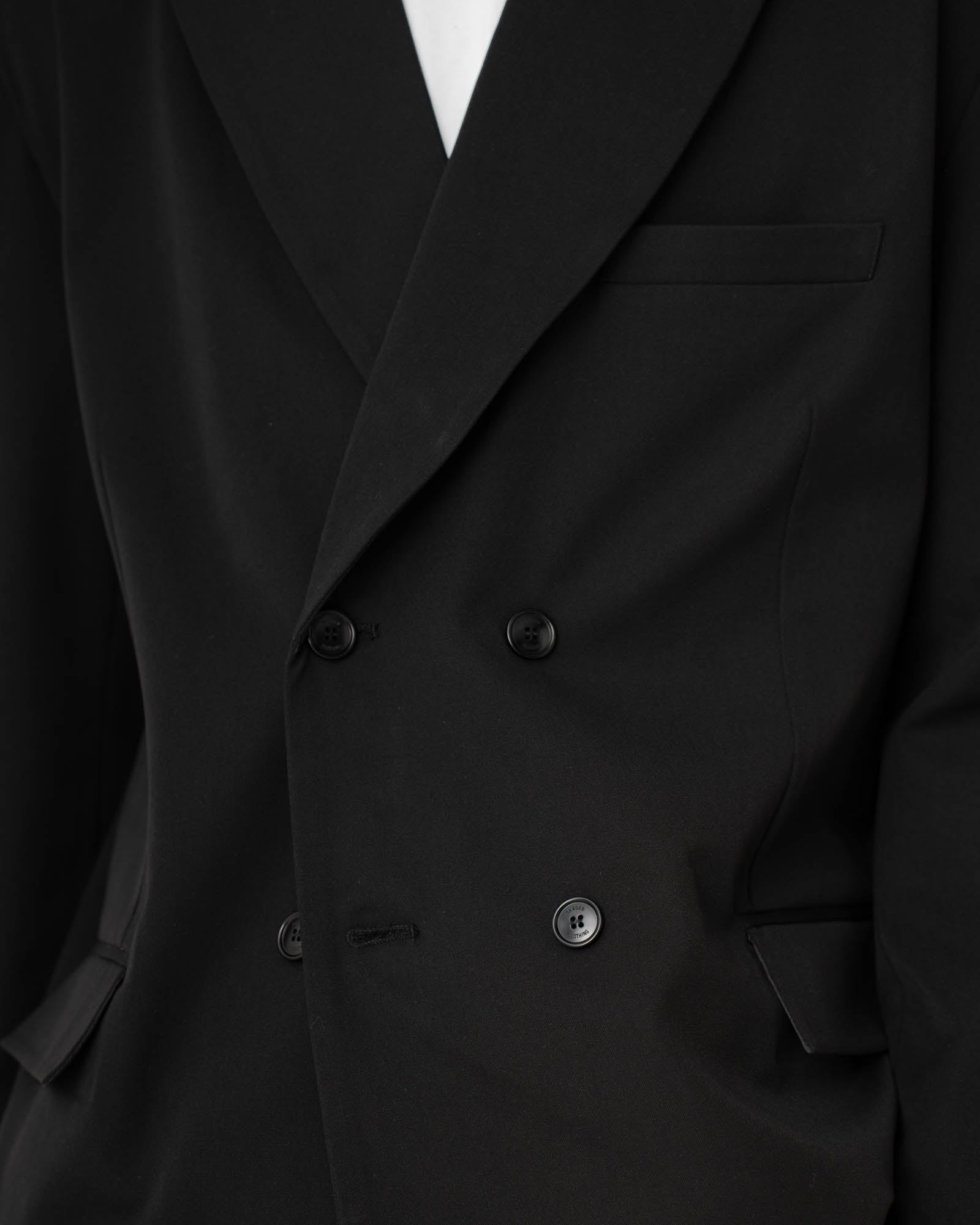 Double Breasted Blazer Black